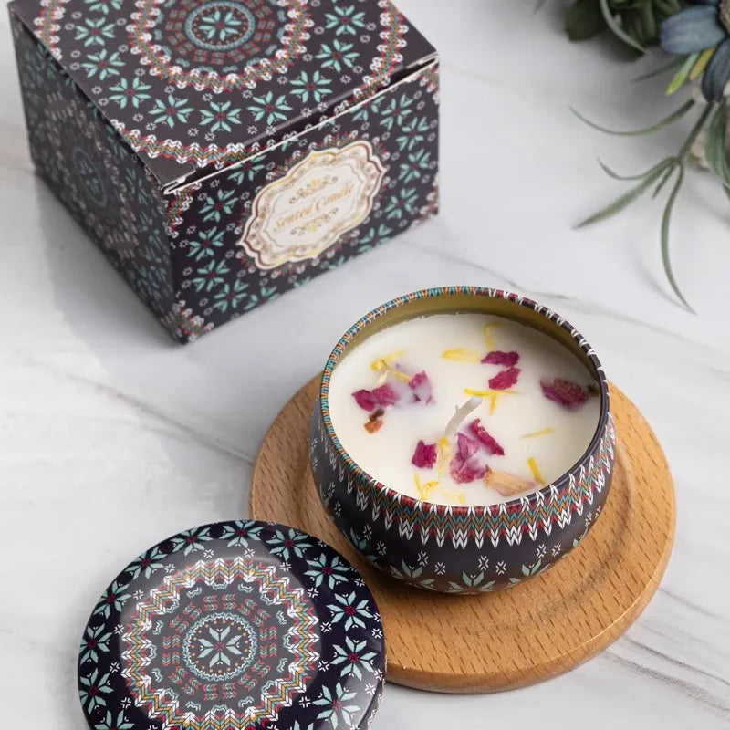Velas Mandala Mosaico Aromáticas