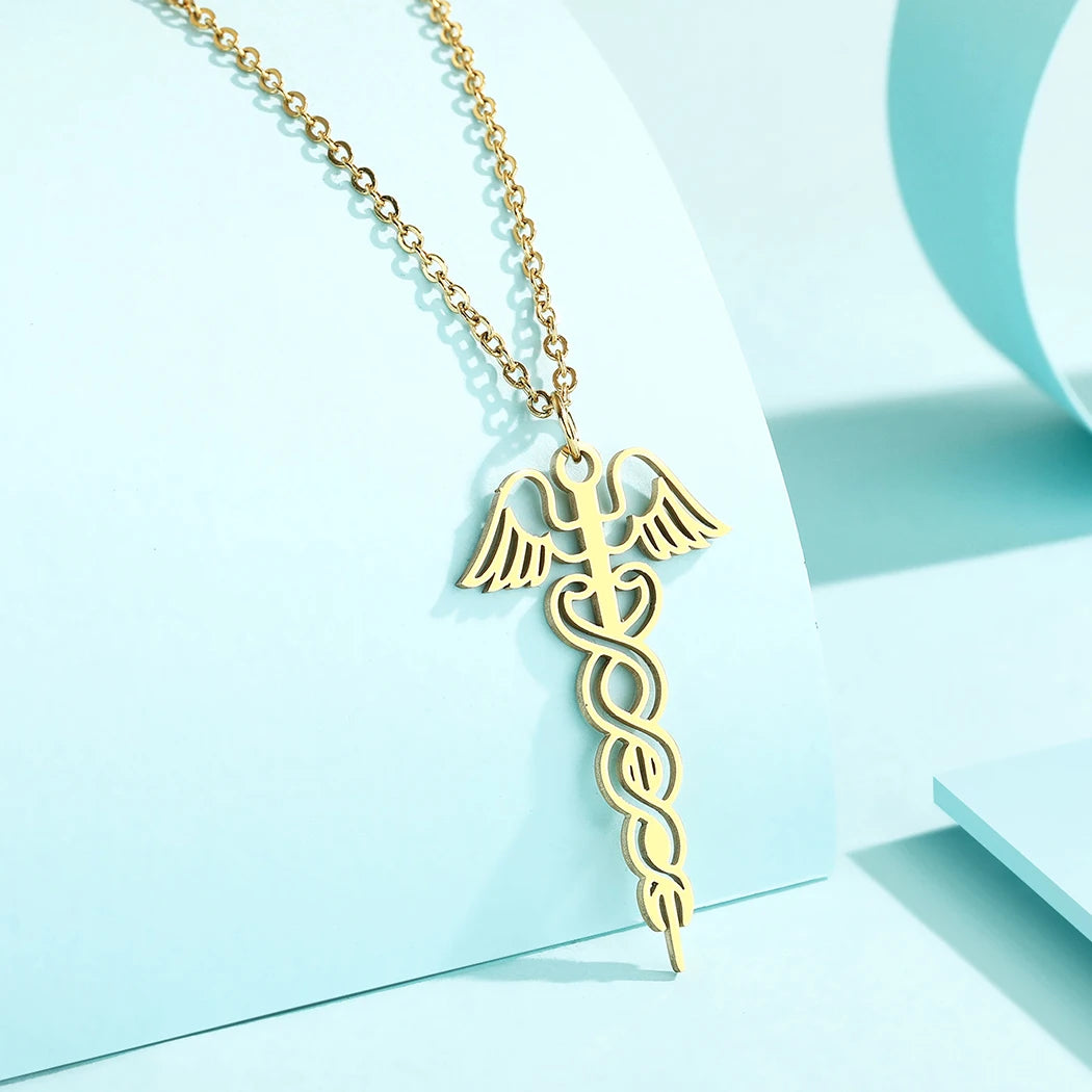 Colar Caduceu Harmonia de Hermes