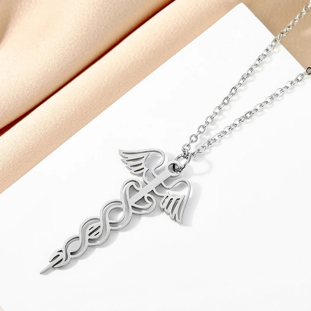 Colar Caduceu Harmonia de Hermes