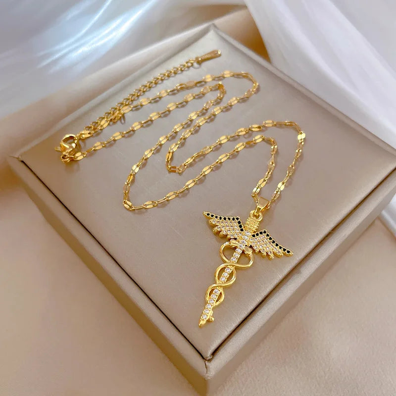 Colar Caduceu de Hermes