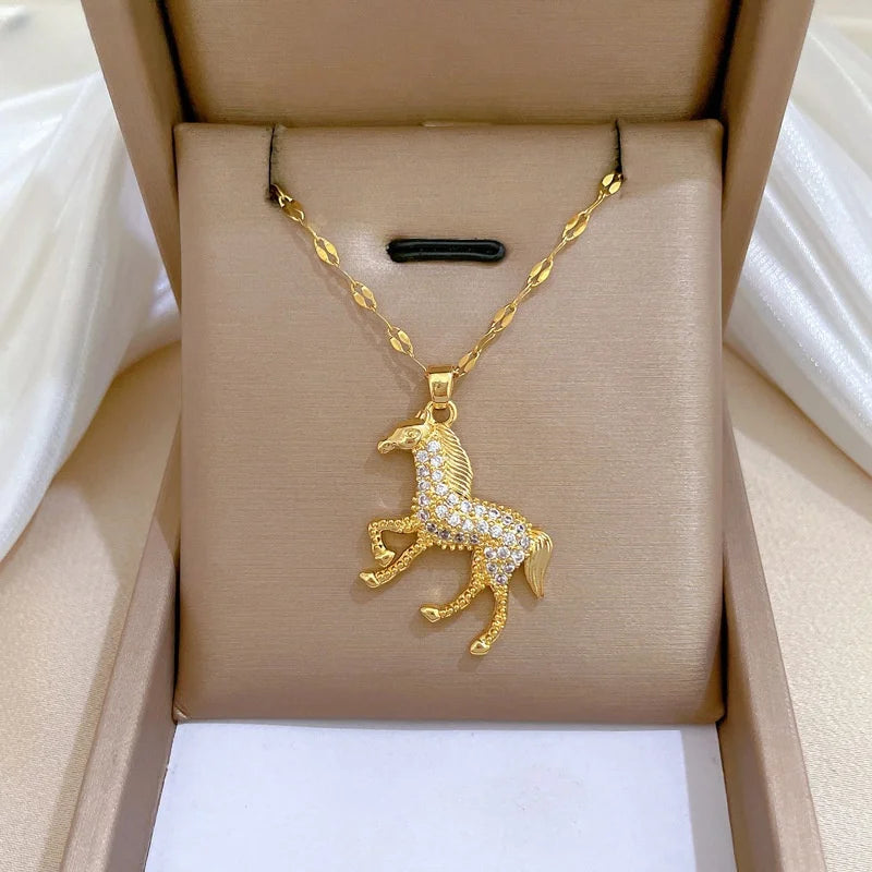 Colar Cavalo Dourado