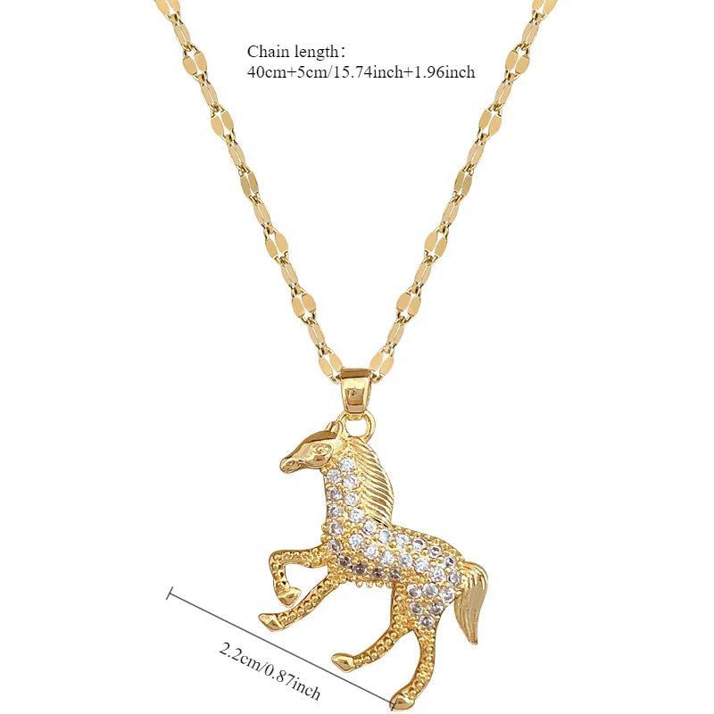 Colar Cavalo Dourado