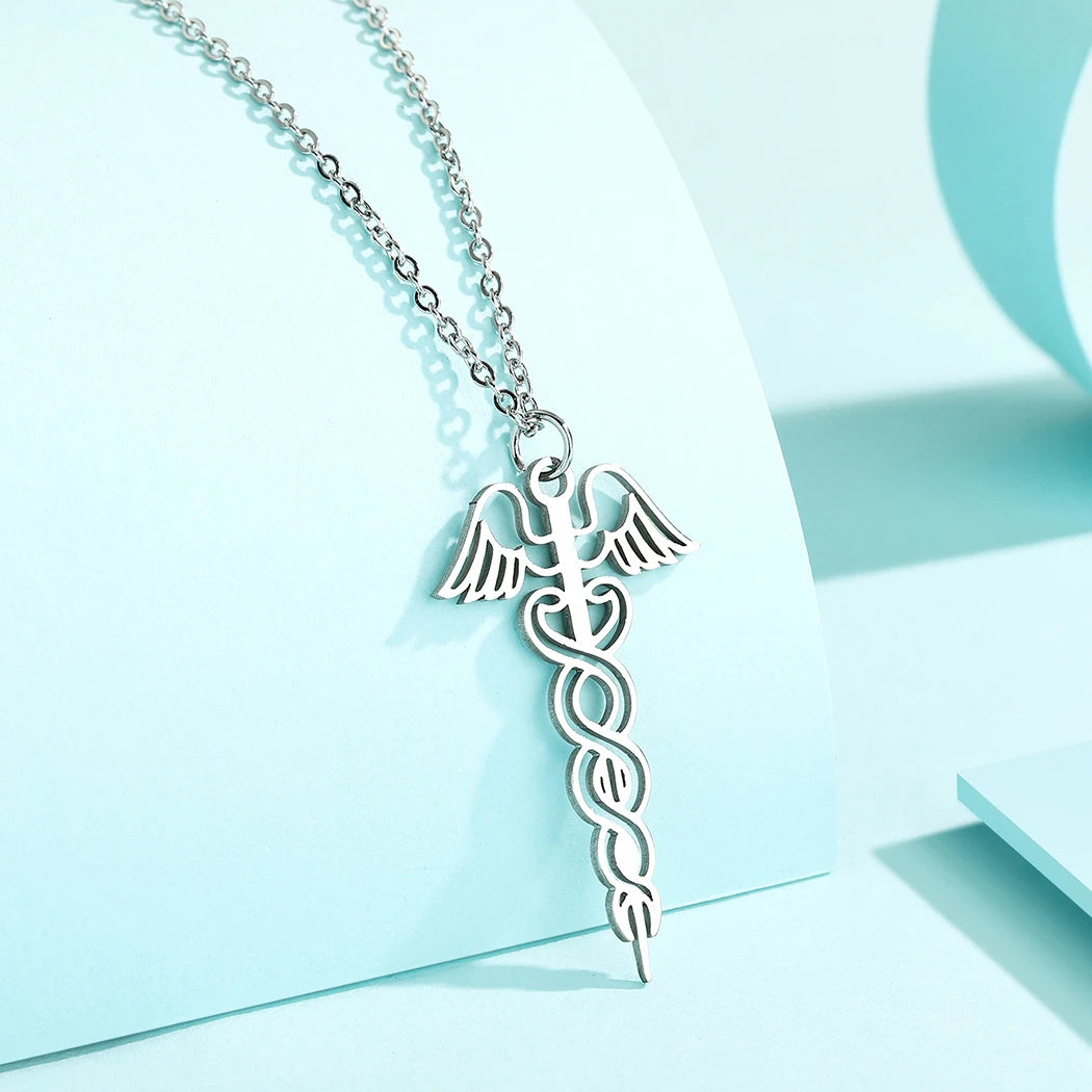 Colar Caduceu Harmonia de Hermes