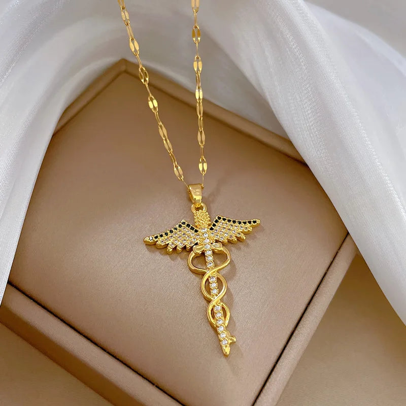 Colar Caduceu de Hermes