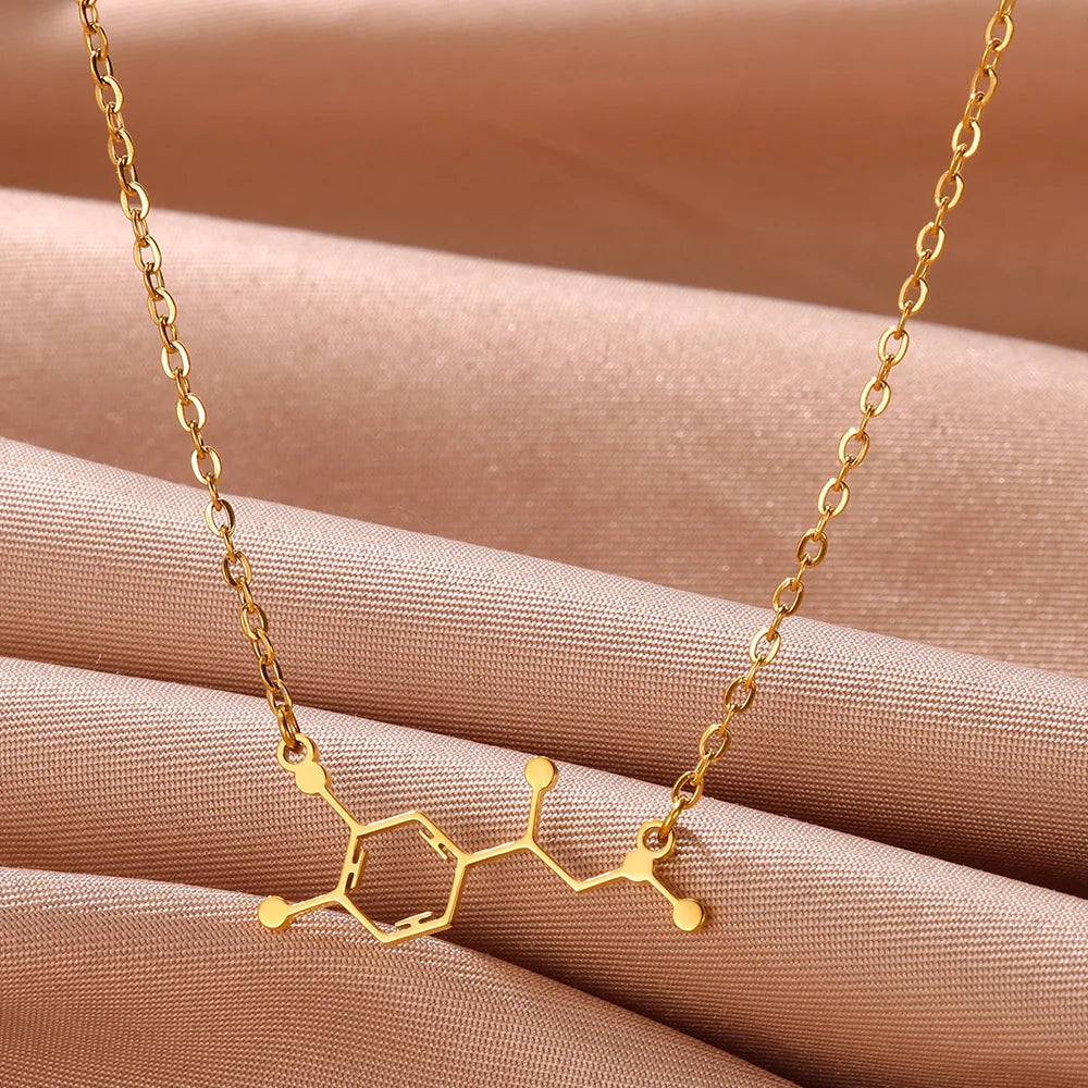Colar Geometria Química Dopamina