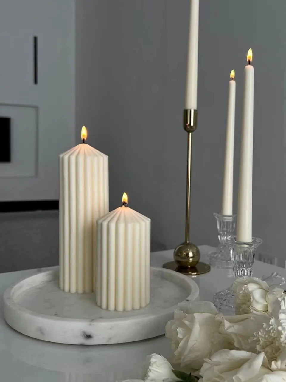 Velas Geométricas de Luxo