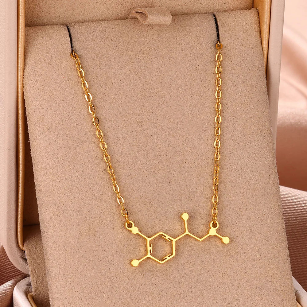 Colar Geometria Química Dopamina