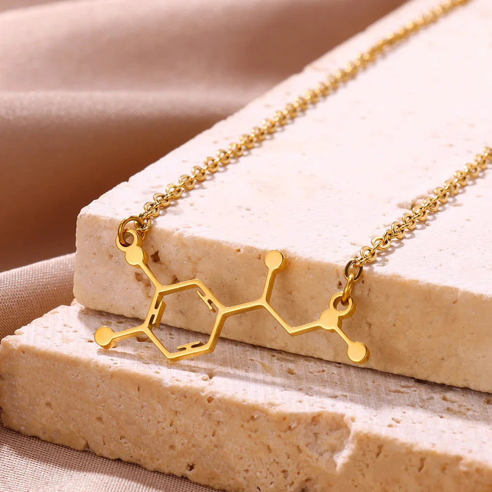 Colar Geometria Química Dopamina