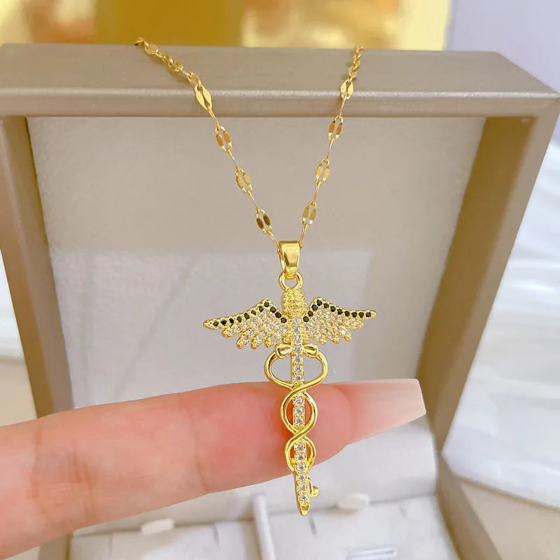 Colar Caduceu de Hermes