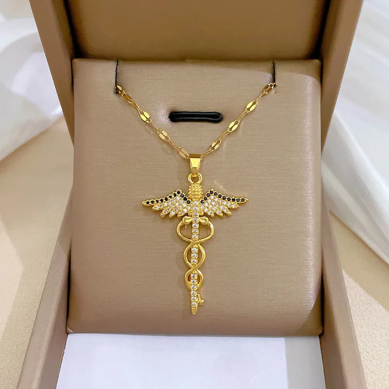 Colar Caduceu de Hermes