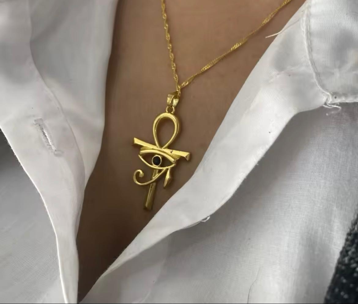 Colar Cruz de Ankh