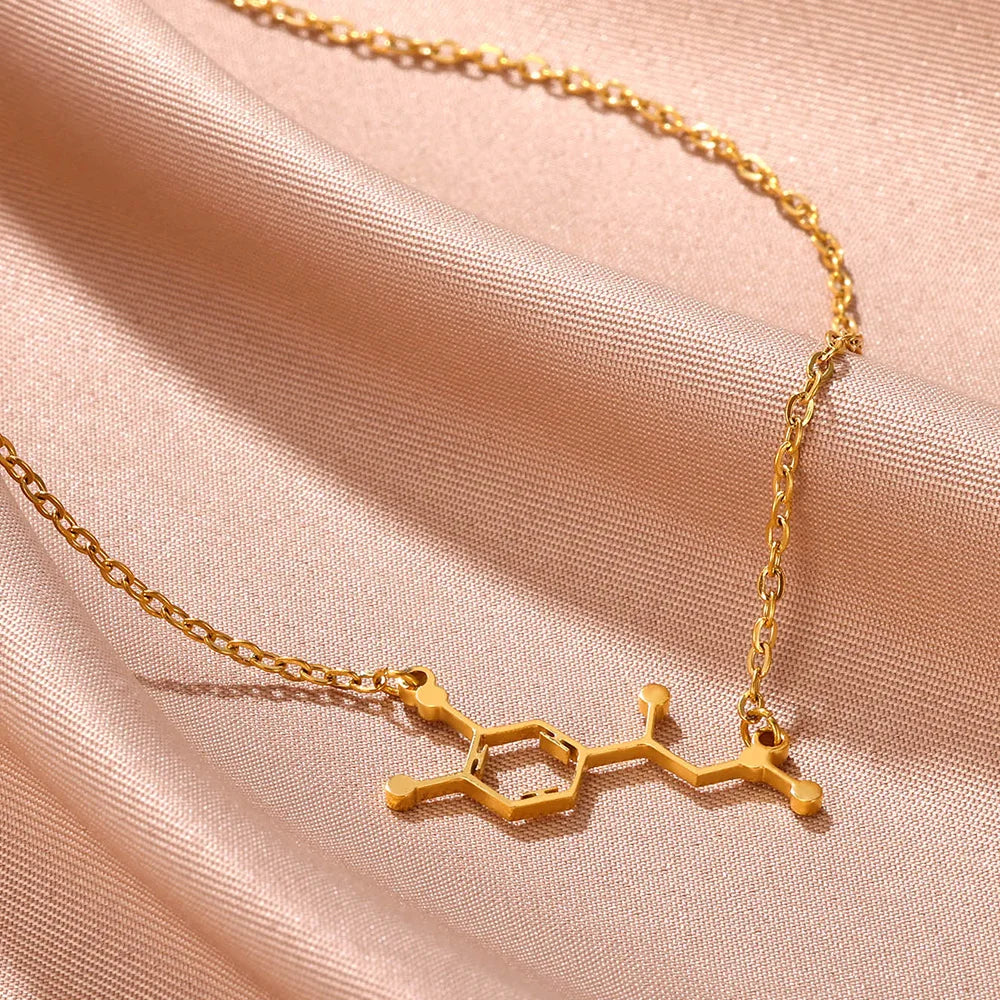 Colar Geometria Química Dopamina