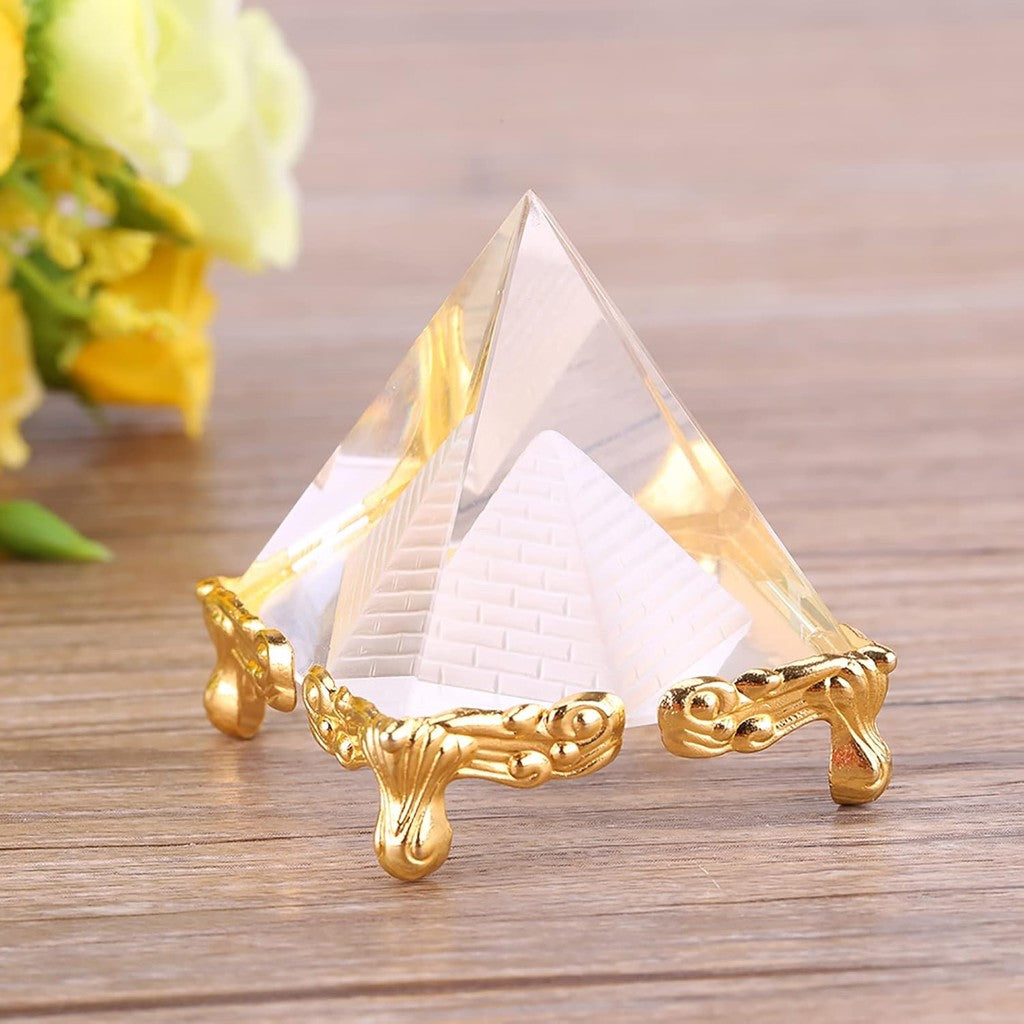PyramidLux™ – Pirâmide de Cristal Egípcio com Base Dourada [LEVE 3 E ECONOMIZE] ✨🔺
