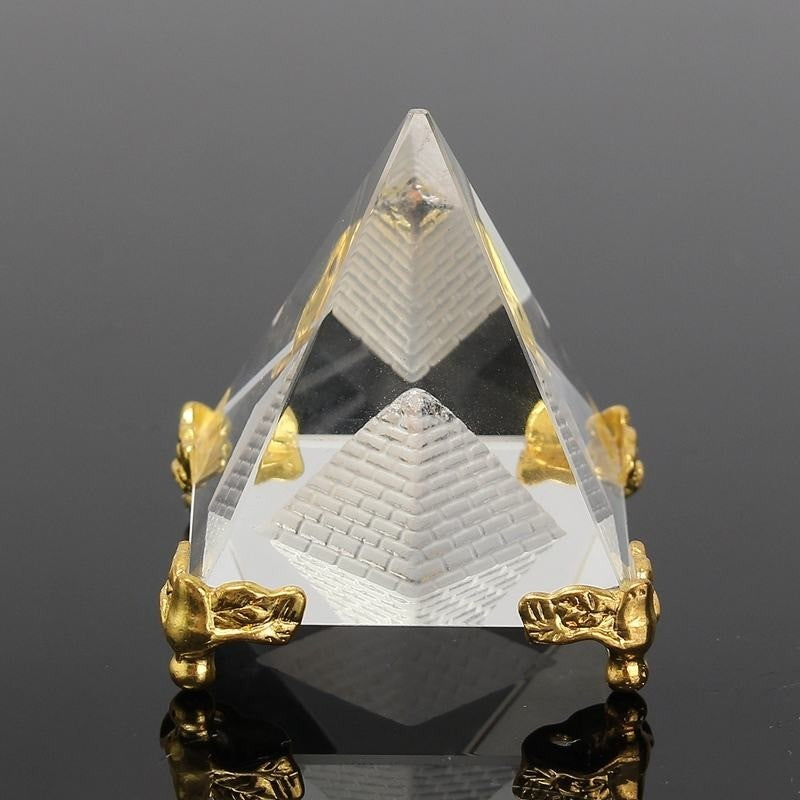 PyramidLux™ – Pirâmide de Cristal Egípcio com Base Dourada [LEVE 3 E ECONOMIZE] ✨🔺
