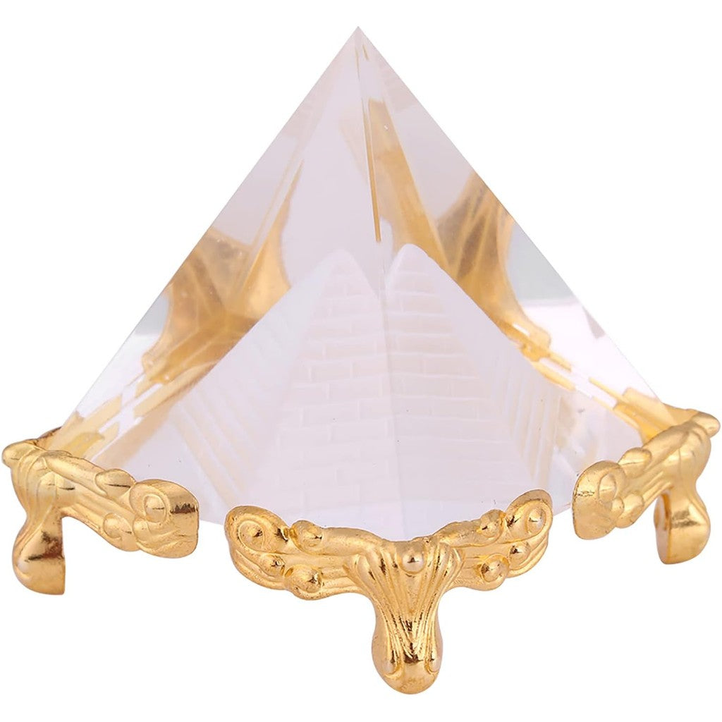 PyramidLux™ – Pirâmide de Cristal Egípcio com Base Dourada [LEVE 3 E ECONOMIZE] ✨🔺