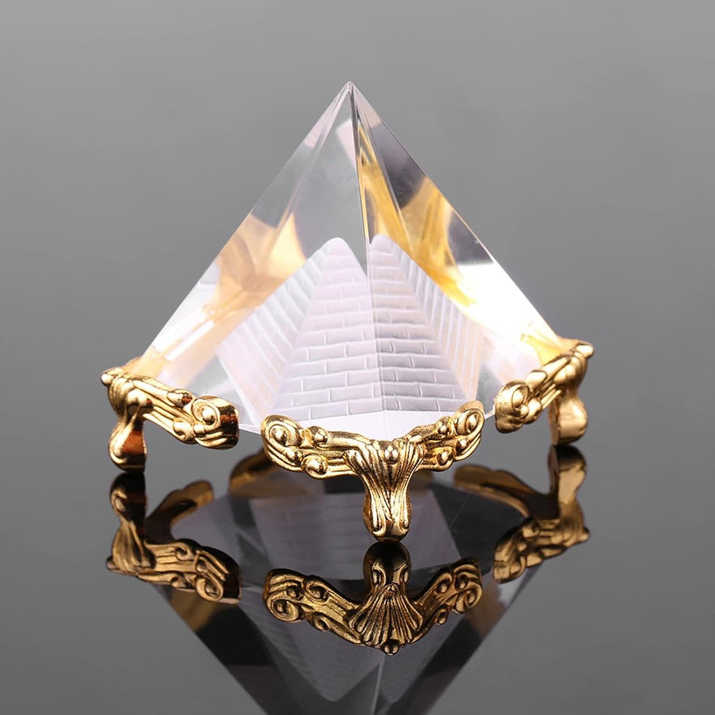 PyramidLux™ – Pirâmide de Cristal Egípcio com Base Dourada [LEVE 3 E ECONOMIZE] ✨🔺
